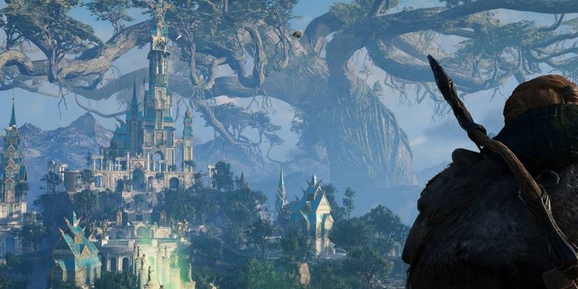 Eivor enters Asgard in Assassin's Creed Valhalla