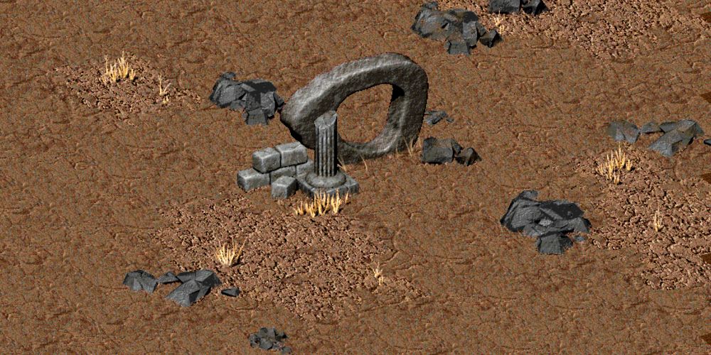 mysterious stone structures in fallout 2's wasteland
