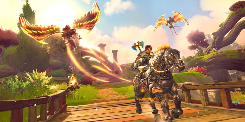 Fenyx Riding One Of Her Mounts