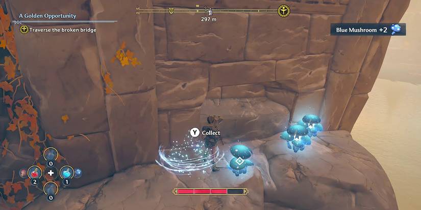 Fenyx Collecting Blue Mushrooms