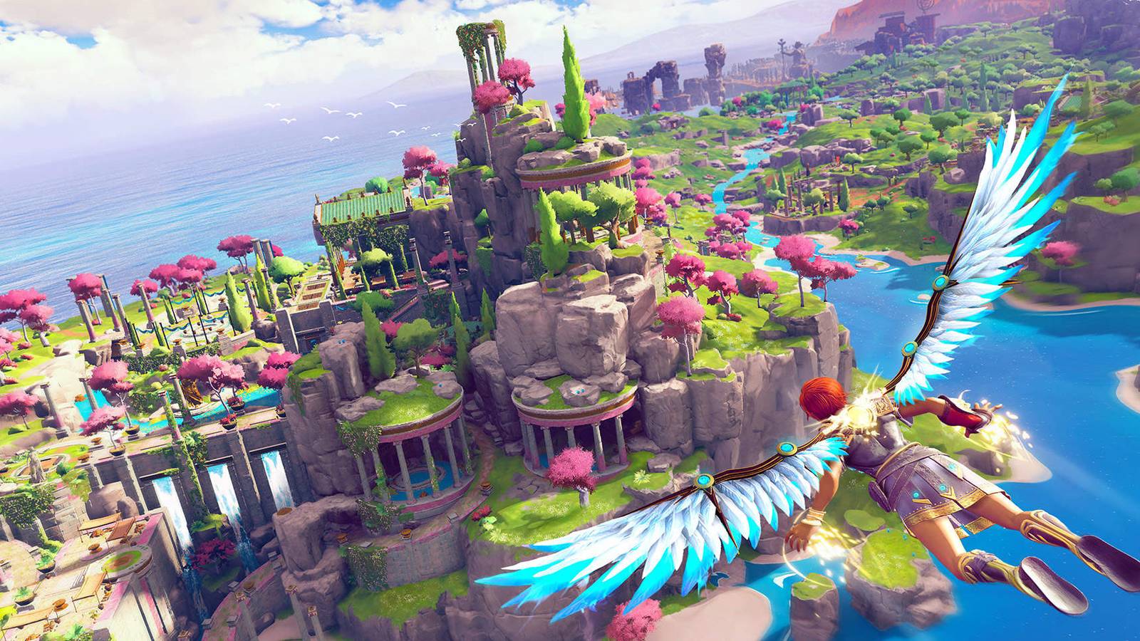 Fenyx Flying Above The Golden Isles