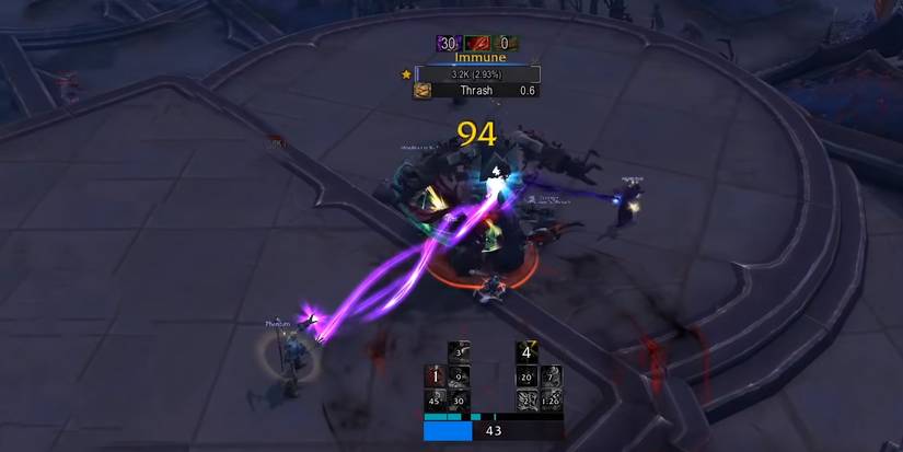 Flanking a boss in WoW - World of Warcraft Tank Guide