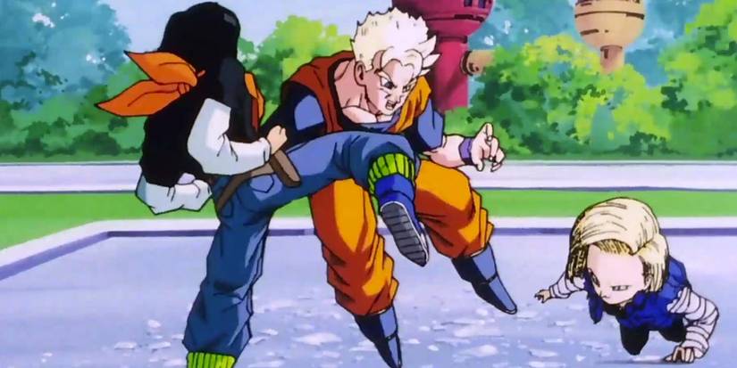 Future Gohan vs Android 17 and 18