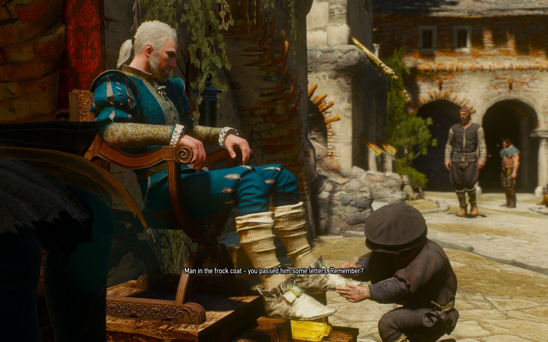 Geralt Gets His Shoes Shined
