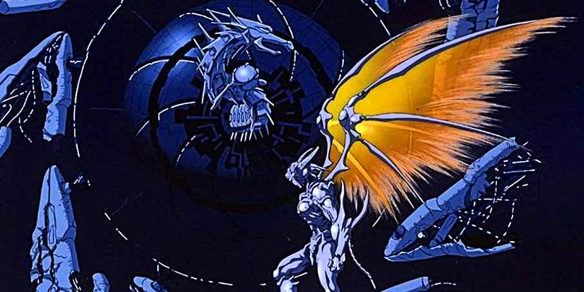 the beastly form of the heroine in the genocyber anime ova