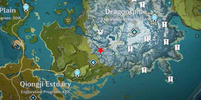 Genshin Impact's Ragged Record Location Map