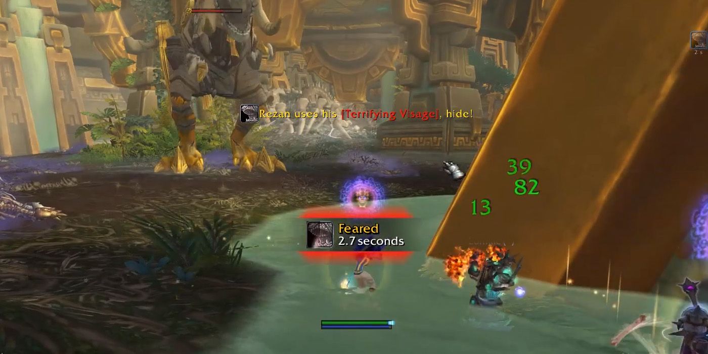 Getting hit by a status ailment in WoW - World of Warcraft Healer Guide