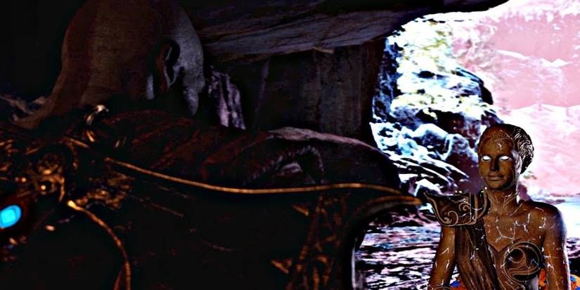 Kratos sees Athena in God of War