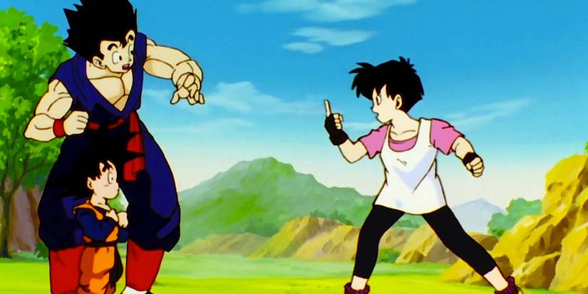 Gohan, Goten, and Videl