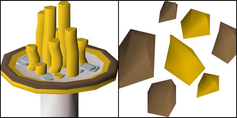 Gold and Gold Ore in Old School RuneScape