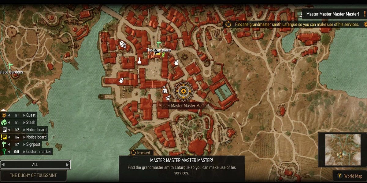 grandmaster smith location highlighted on map