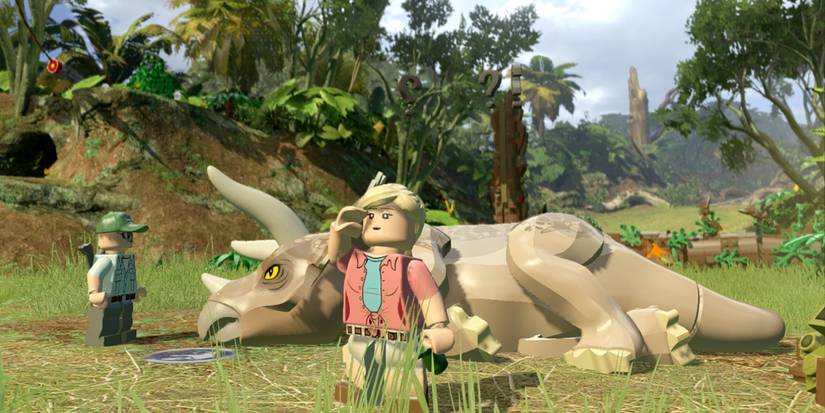 Helping a sick dinosaur in Lego Jurassic World