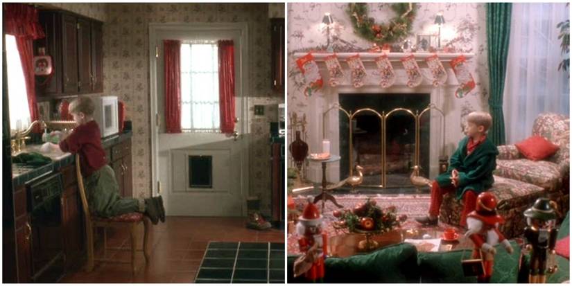 Home Alone Red and Green Color Scheme
