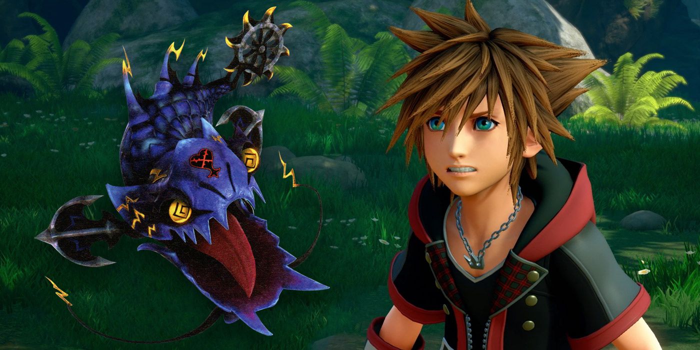 Kingdom Hearts 3 Lightning Angler Heartless Sora