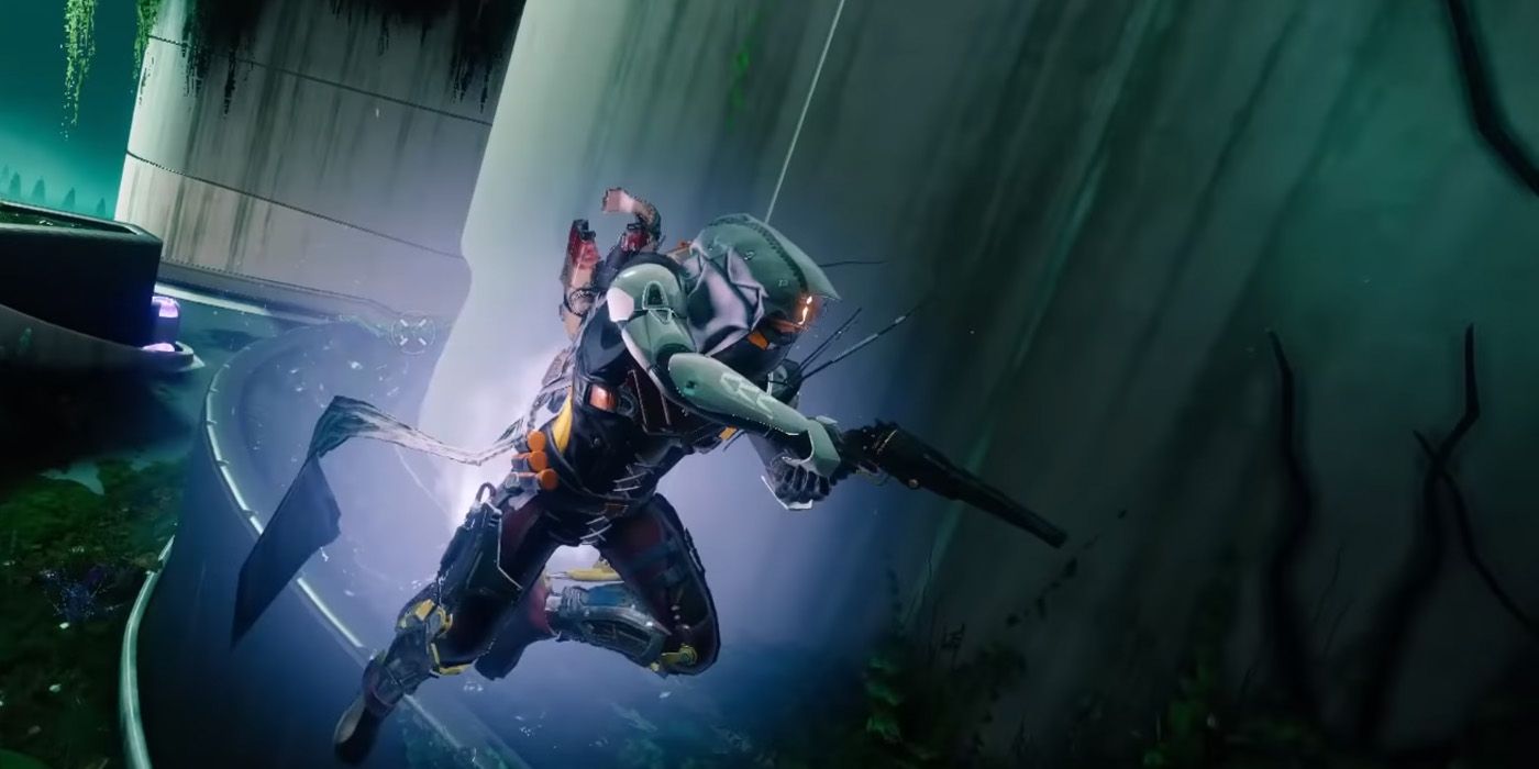 Leaping back after jumping from a ledge - Destiny 2 Hunter DPS Tips