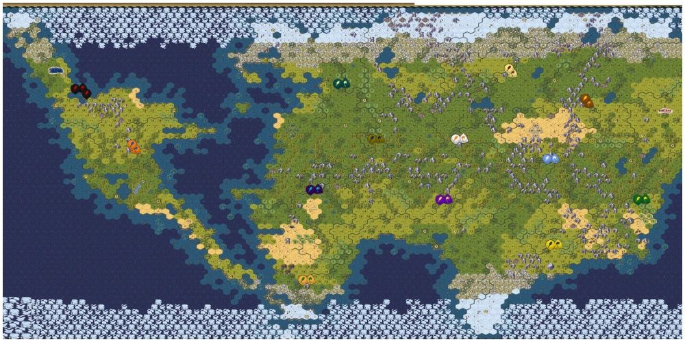 A view of the entire game map