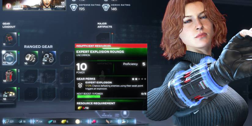 Marvel's Avengers Black Widow gear