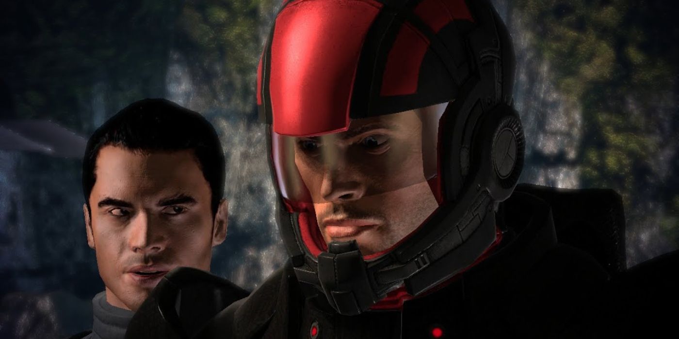 Screenshot Mass Effect Male Shepard On Virmire