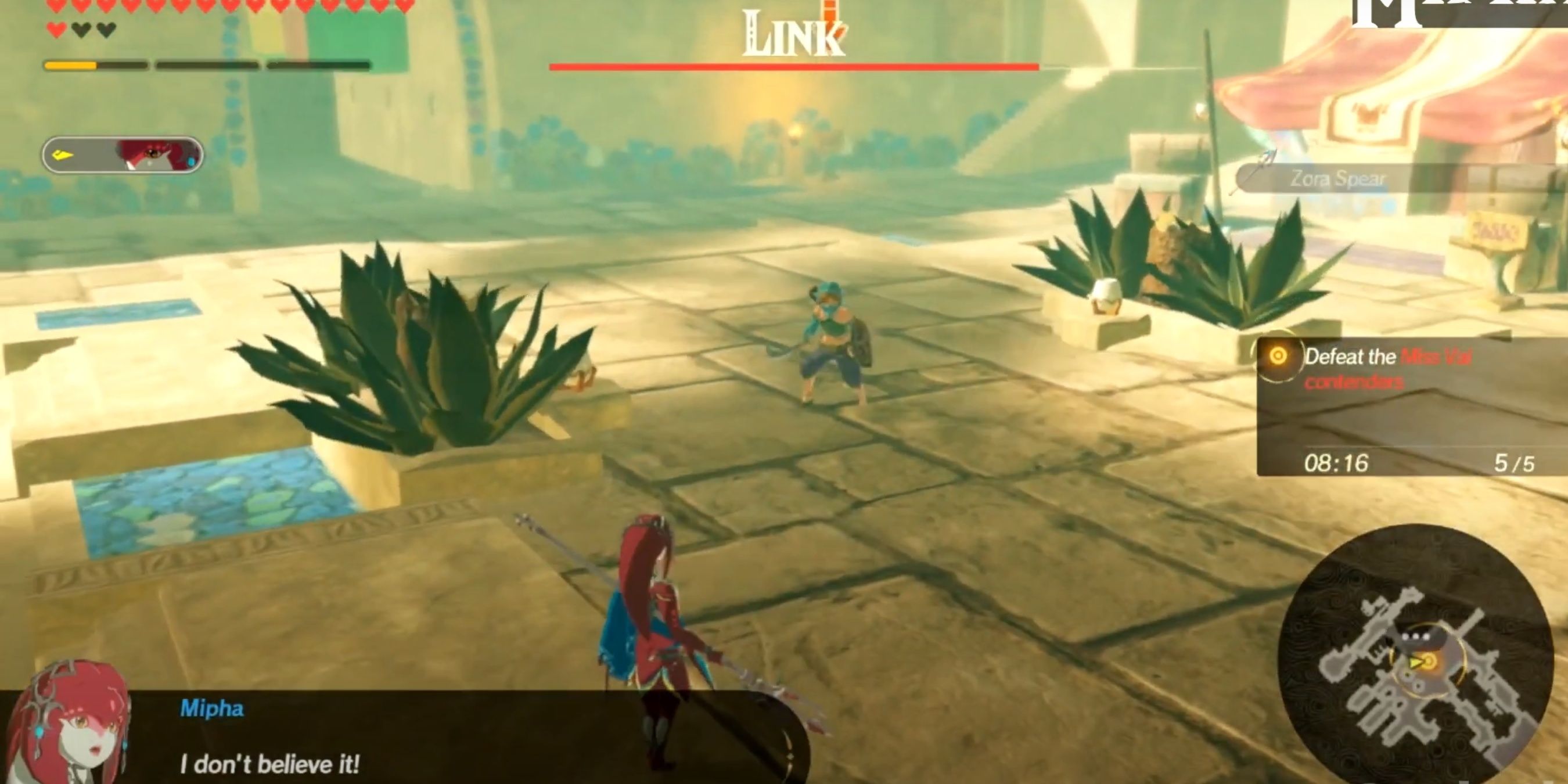 Mipha's reacting to Link on Miss Vai