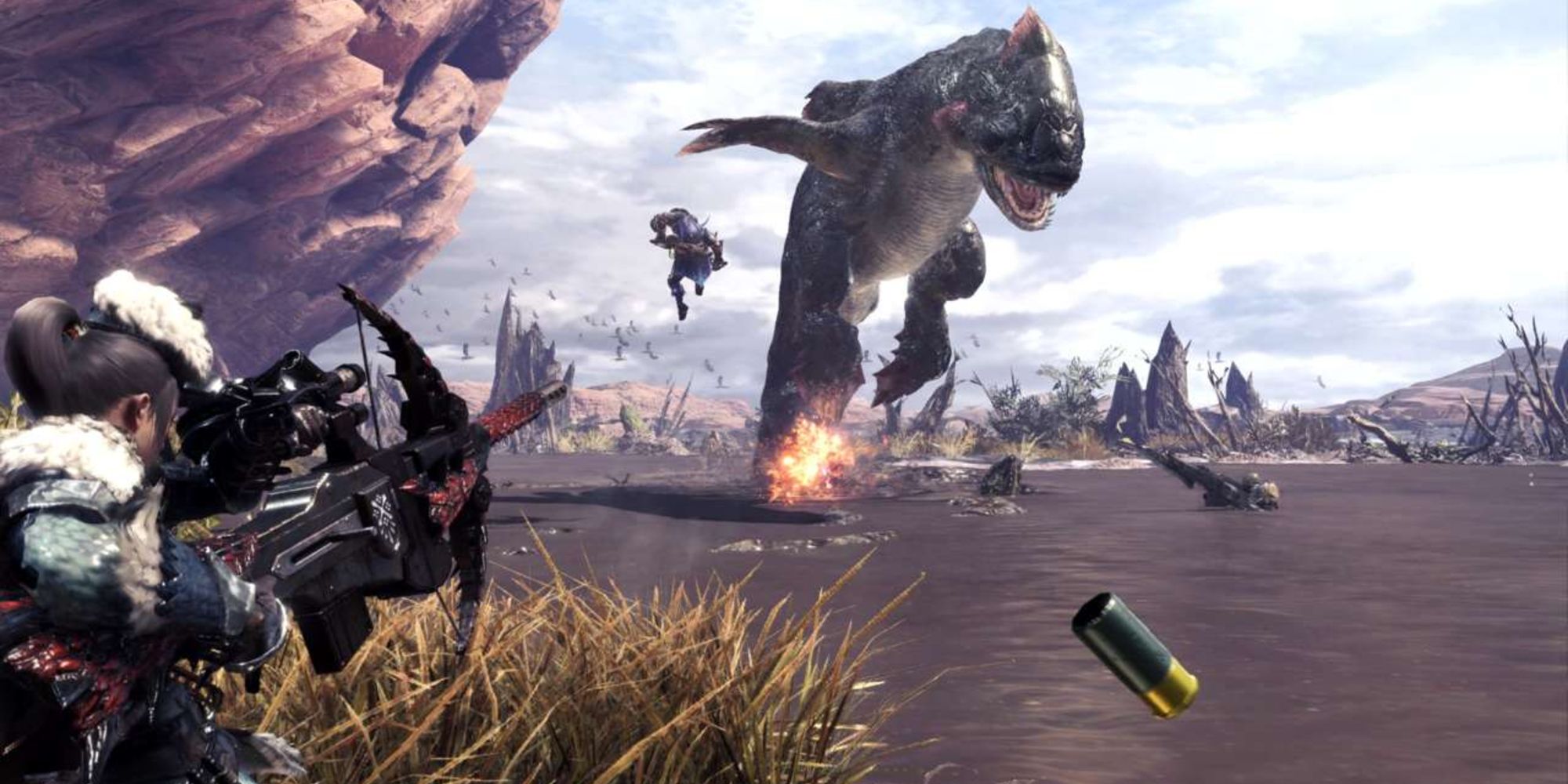 Monster hunter world light bowgun team hunt