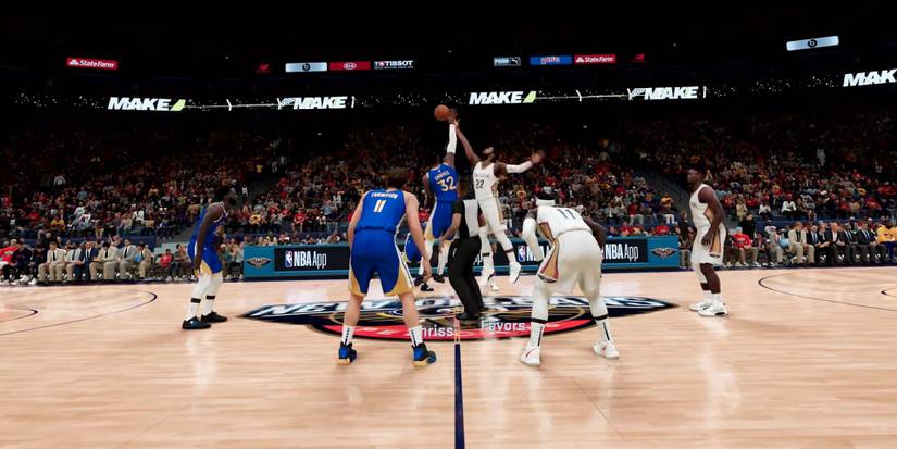 Tip-off in NBA 2K21