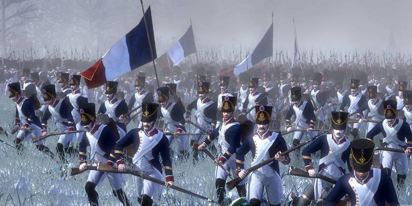 Napoleonic French Line Infantry Advancing