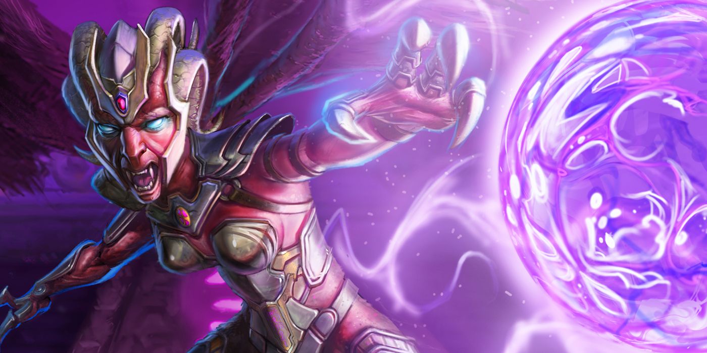 Nex using a powerful purple glowing ability in Runescape 3