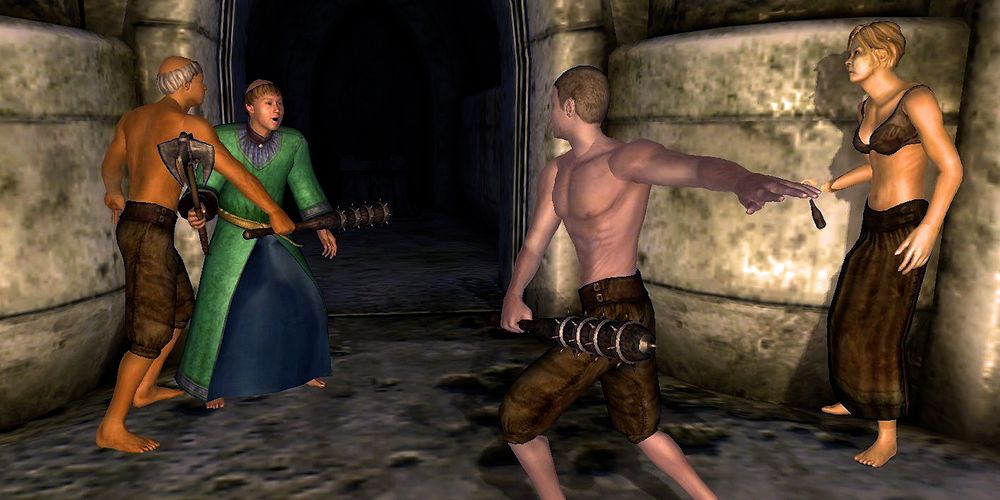 cultists attacking priest in oblivion the elder scrolls 4