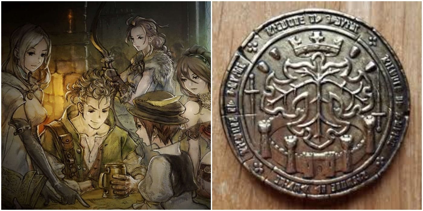 Octopath Traveler with Leaf (in-game currency)