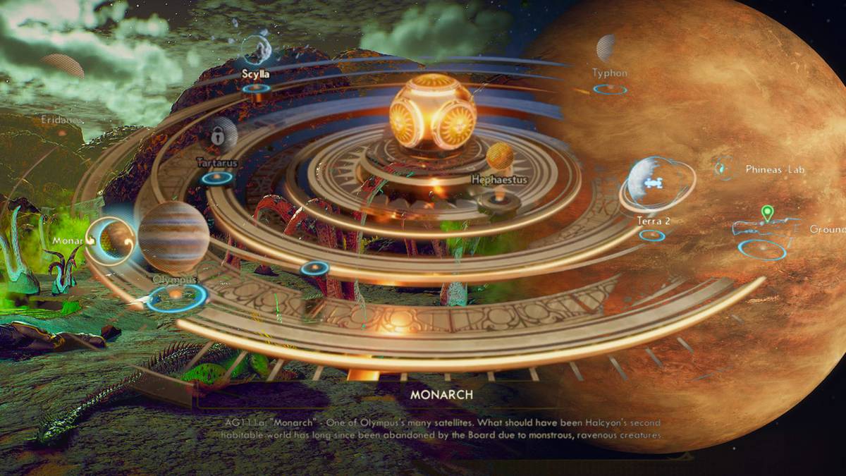 Outer Worlds Monarch Planet