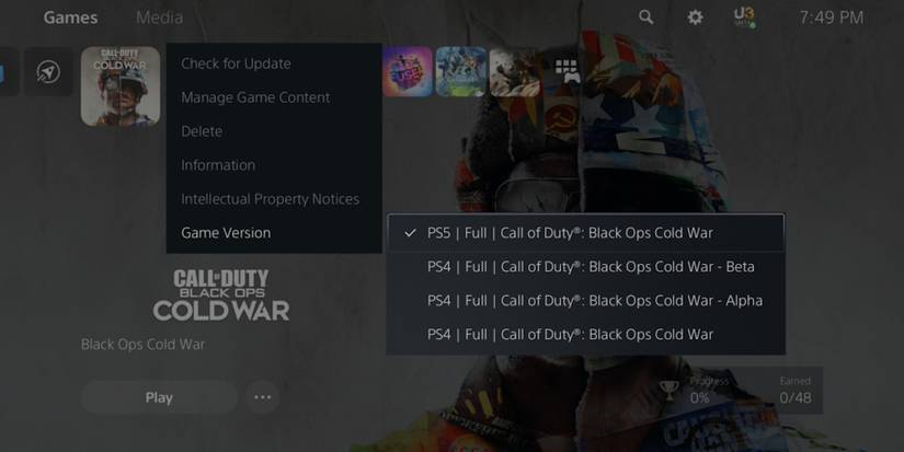 PS5 and PS4 versions of games copy