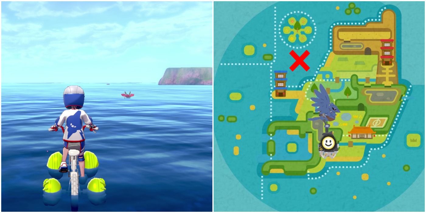 Pokemon Sword and Shield Isle of Armor Map Honeycalm Sea