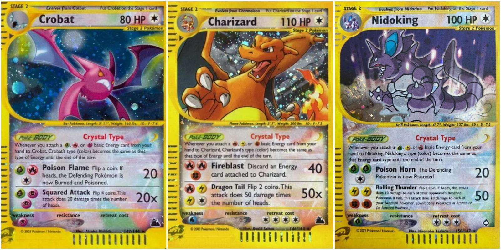 Pokemon TCG: All Crystal Pokemon, Ranked Pokemon TCG: All Crystal Pokemon, Ranked