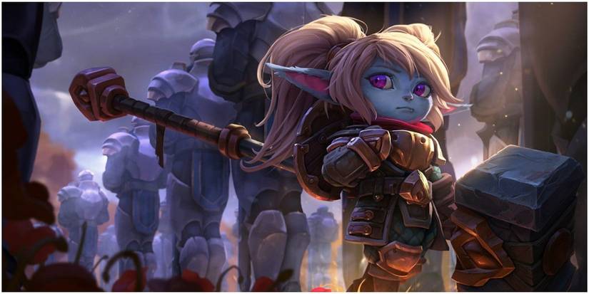Poppy With Her Hammer On Summoner's Rift