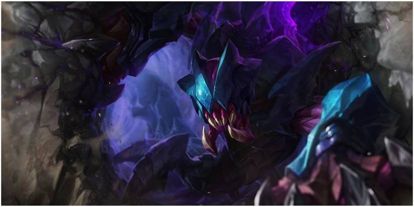 Rek'Sai Tunneling Through The Ground