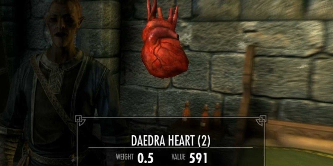 A Daedra Heart in Skyrim