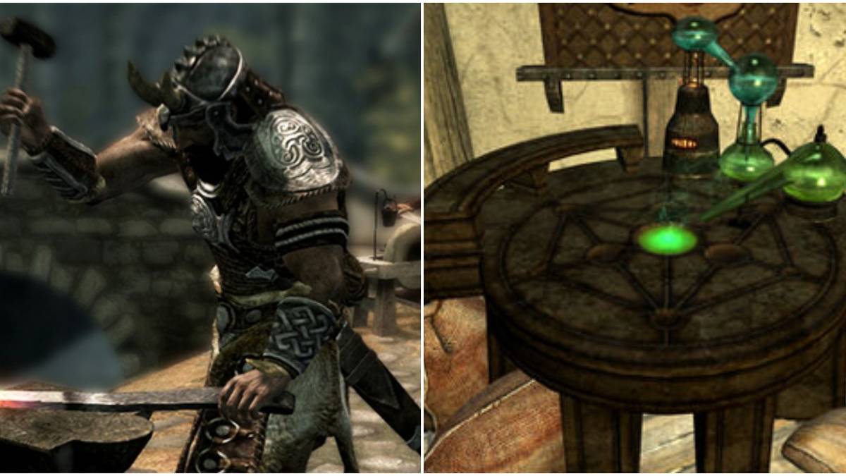 Smithing and an Alchemy Lab in Skyrim