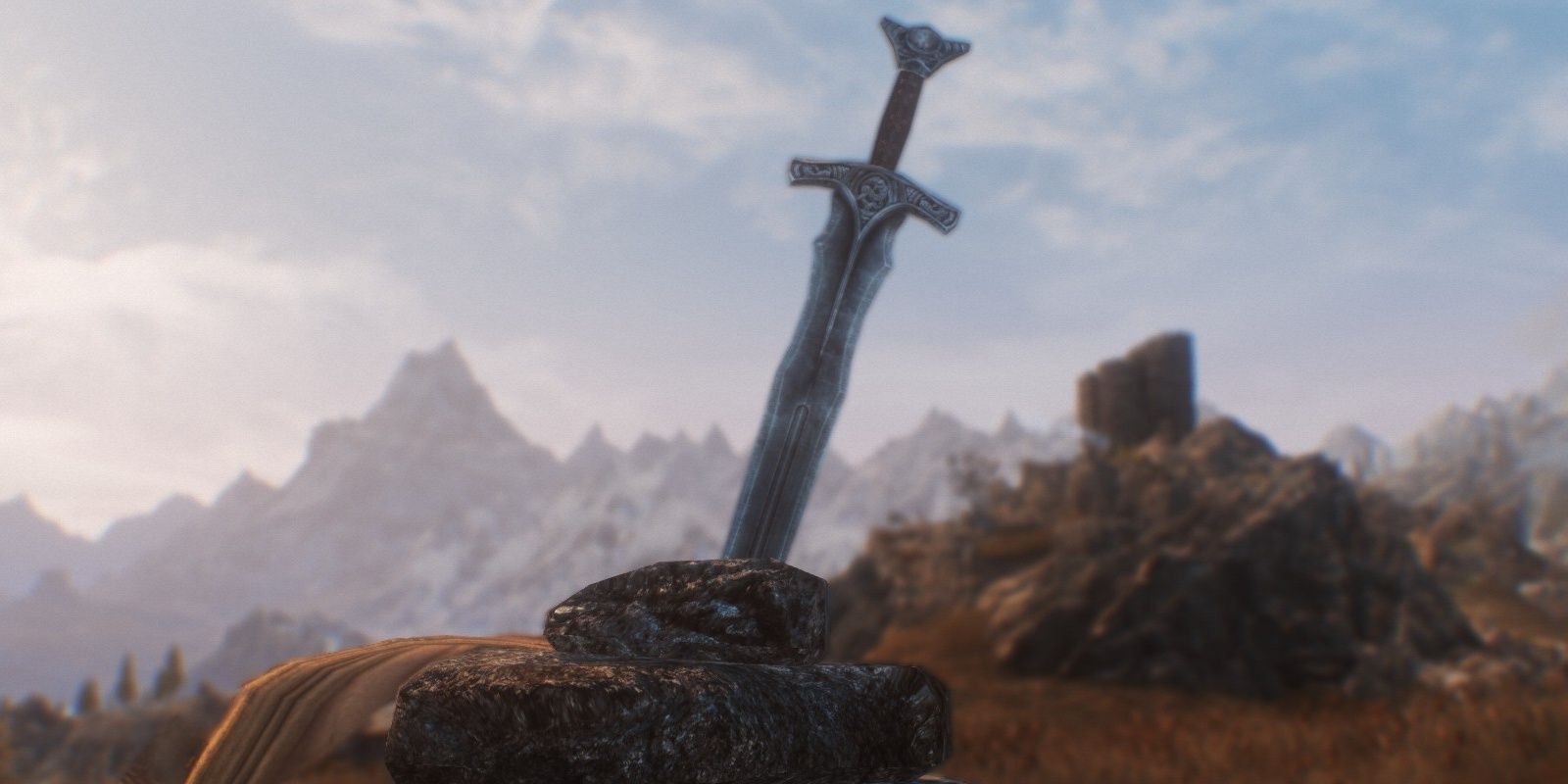 The Sword In The Stone From The Elder Scrolls V Skyrim