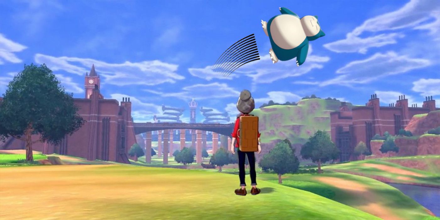 Funny Glitch sends Sword and Shield Snorlax flying