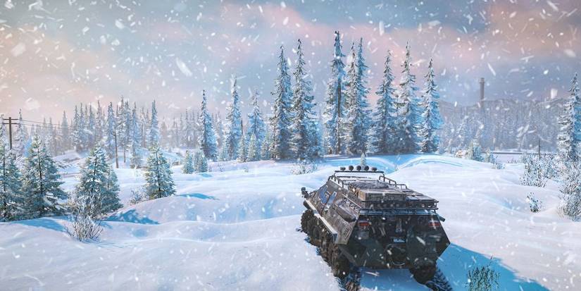 Simulation SnowRunner Plow Run