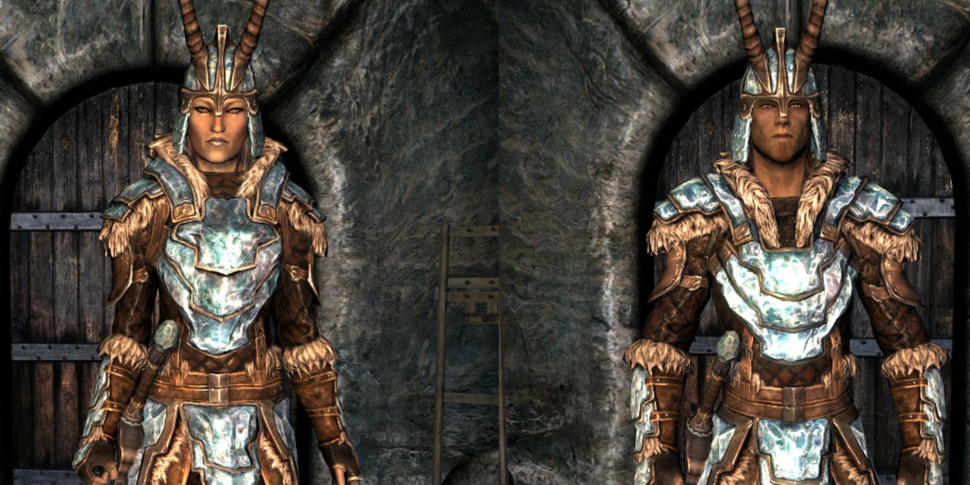Male & Female Stalhrim Heavy Armor From Skyrim