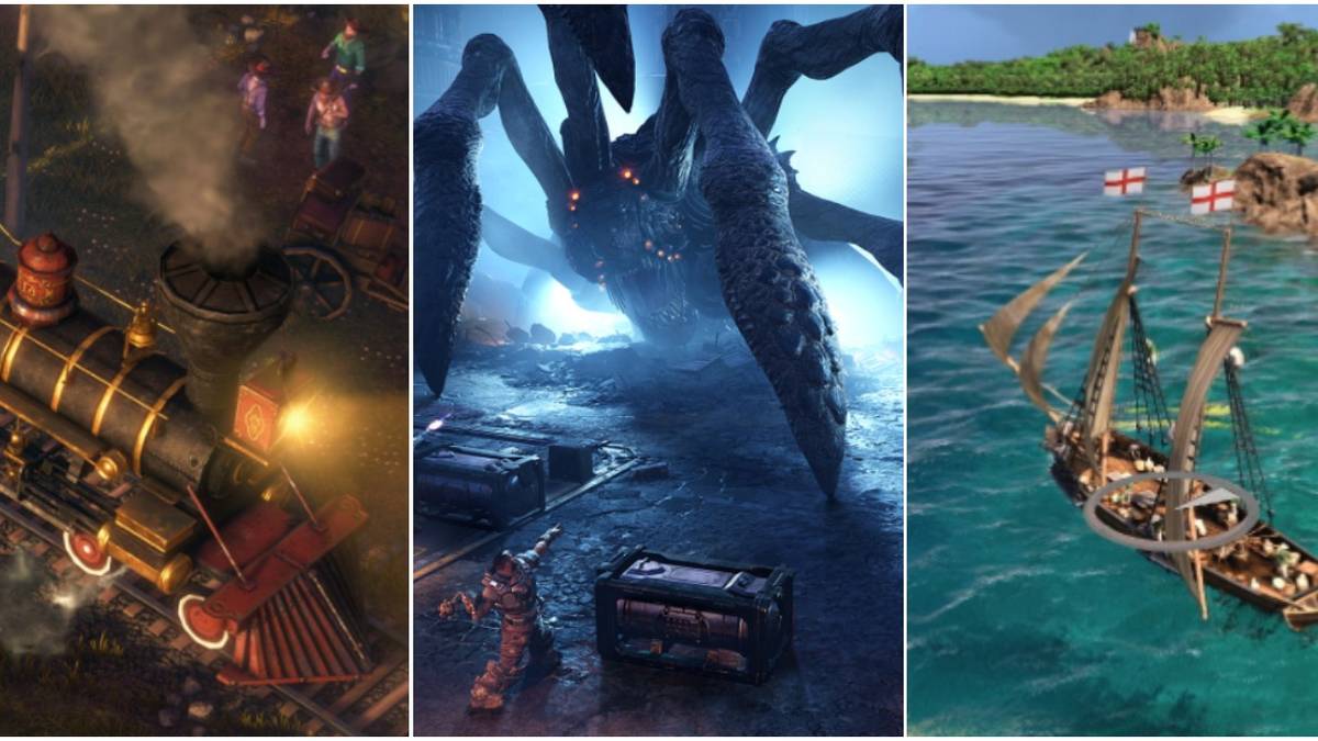 Strategy Games Desperados III Gears Tactics Port Royale 4 Trio Header