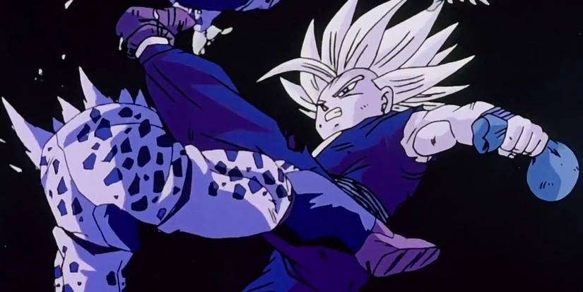 Super Saiyan 2 Gohan vs Cell Jr