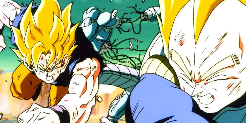 Super Saiyan Goku and Vegeta vs Meta-Cooler