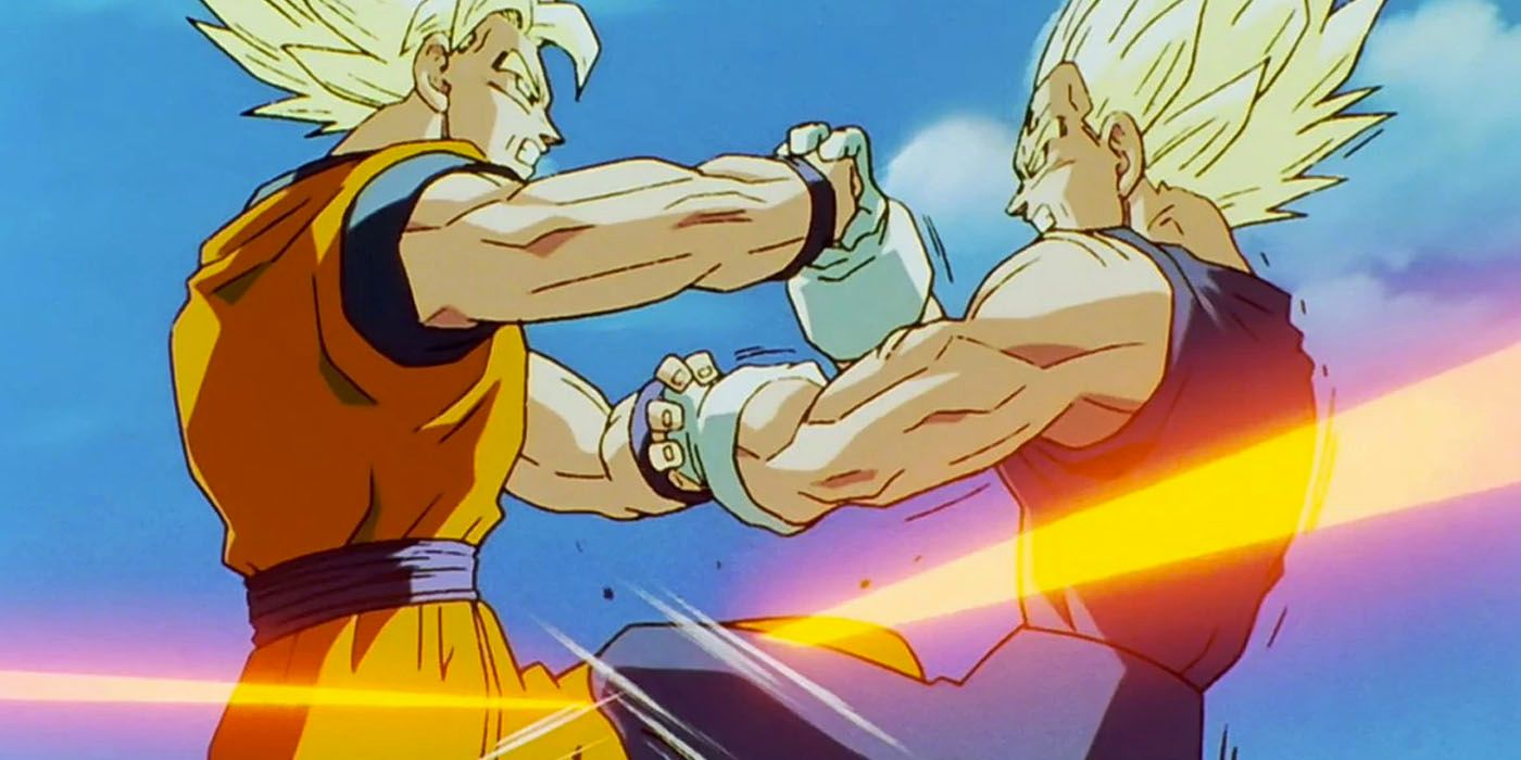 Super Saiyan Goku vs Majin Vegeta