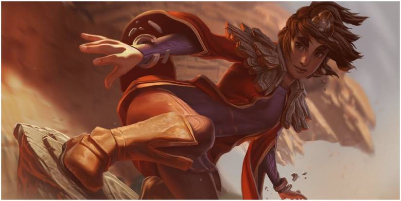 Taliyah Riding Her Earth Wall