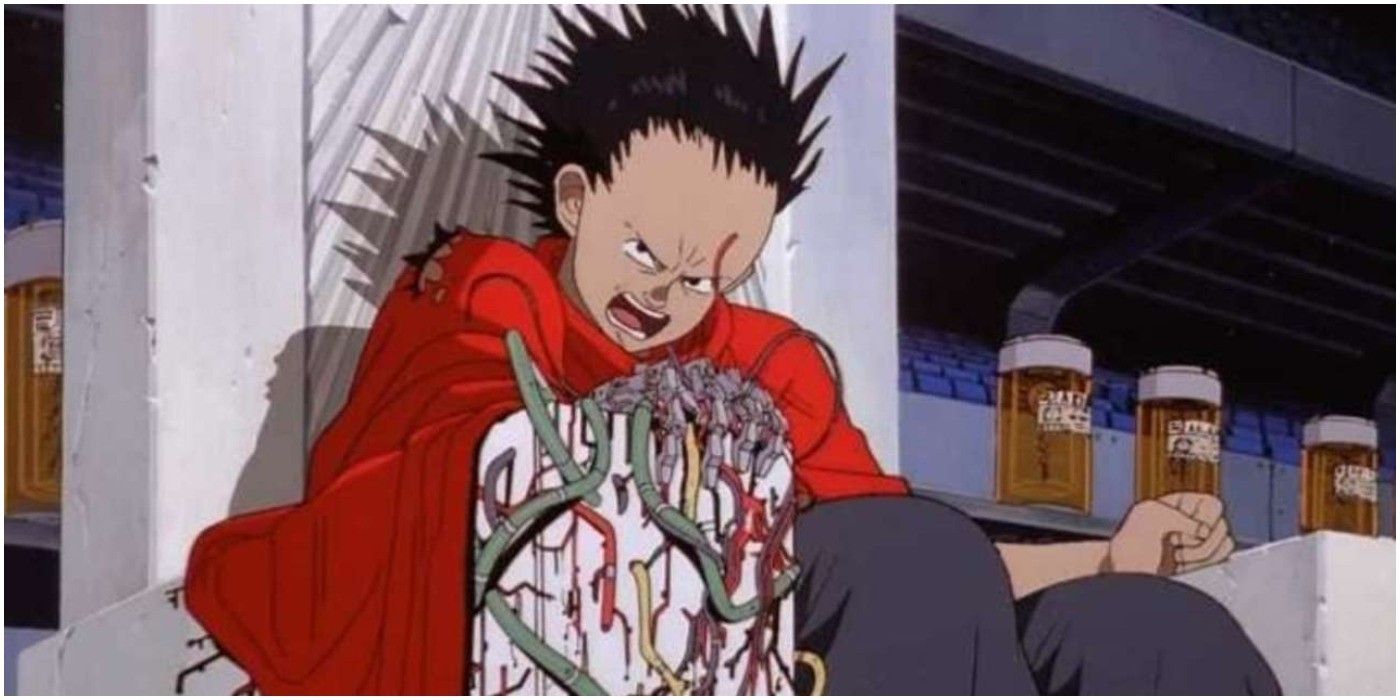 Tetsuo Being Corrupted By HIs Powers
