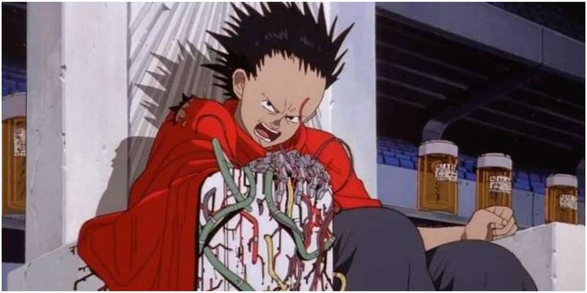 Tetsuo Being Corrupted By HIs Powers