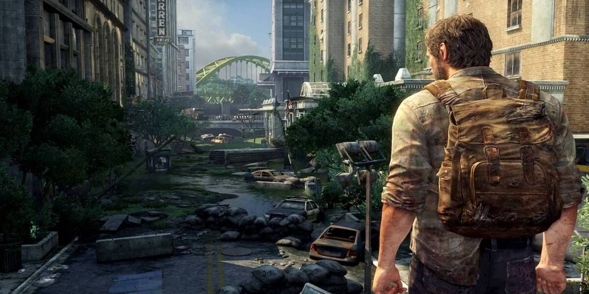The Last of Us PS3 - Joel looking out on post-apocolyptic environment