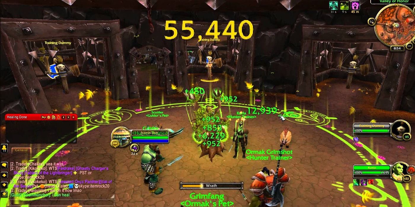 Triggering a mass heal - World of Warcraft Healer Guide
